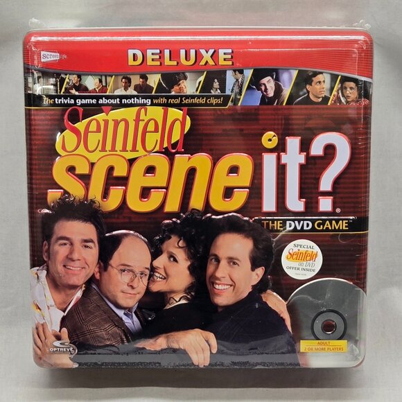 Deluxe Seinfeld SCENE IT? DVD Game in Collectors Tin - New Sealed - Picture 1 of 6